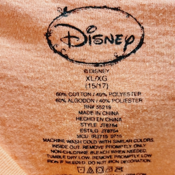 Disney Minnie Mouse Orangish Juniors Top XL (15-17) - Picture 4 of 4